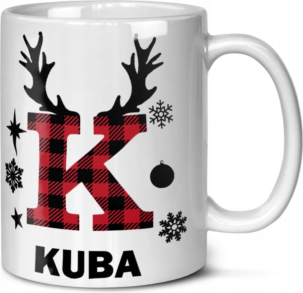 Karácsonyi Bögre Karácsonyi Ajándék Saját Név Monogrammal Nyomtatással