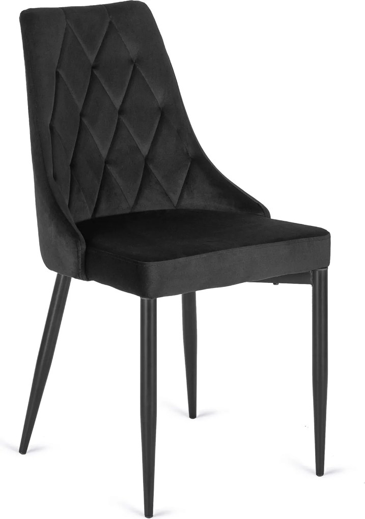 Kárpitozott étkezőszék Cork, fekete
