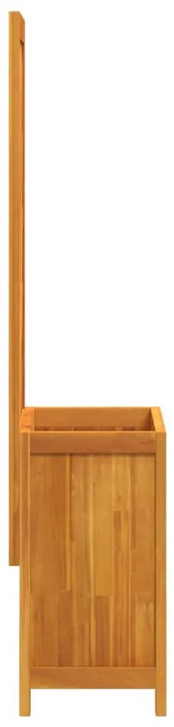 tömör akácfa rácsos ültetőláda 55 x 29,5 x 132 cm