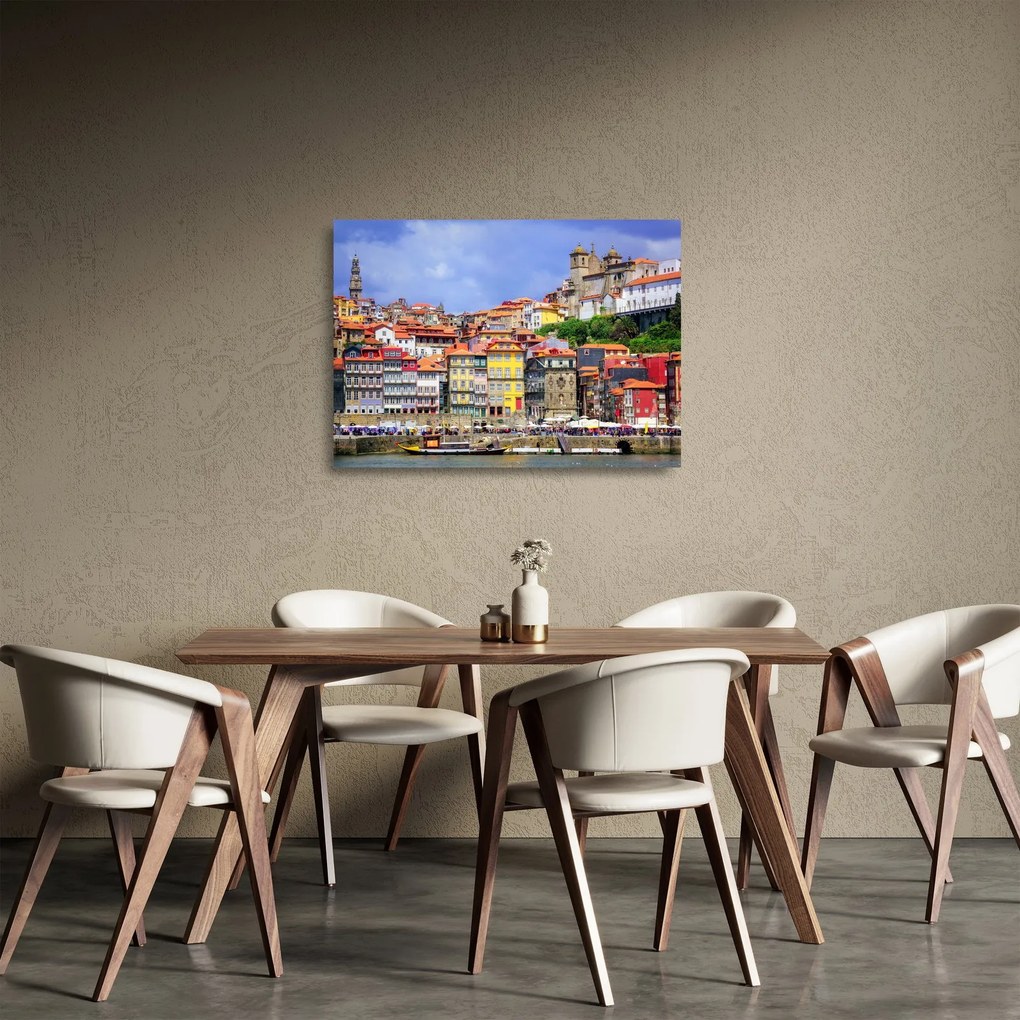 Üveg kép - Ribeira, Portugália (70x50 cm)