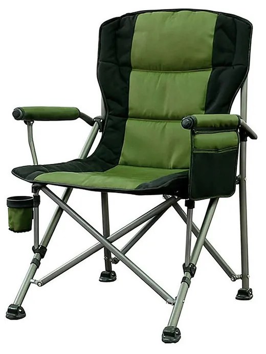 Leziter Comfort Plus karfás horgász szék pohártartóval zöld