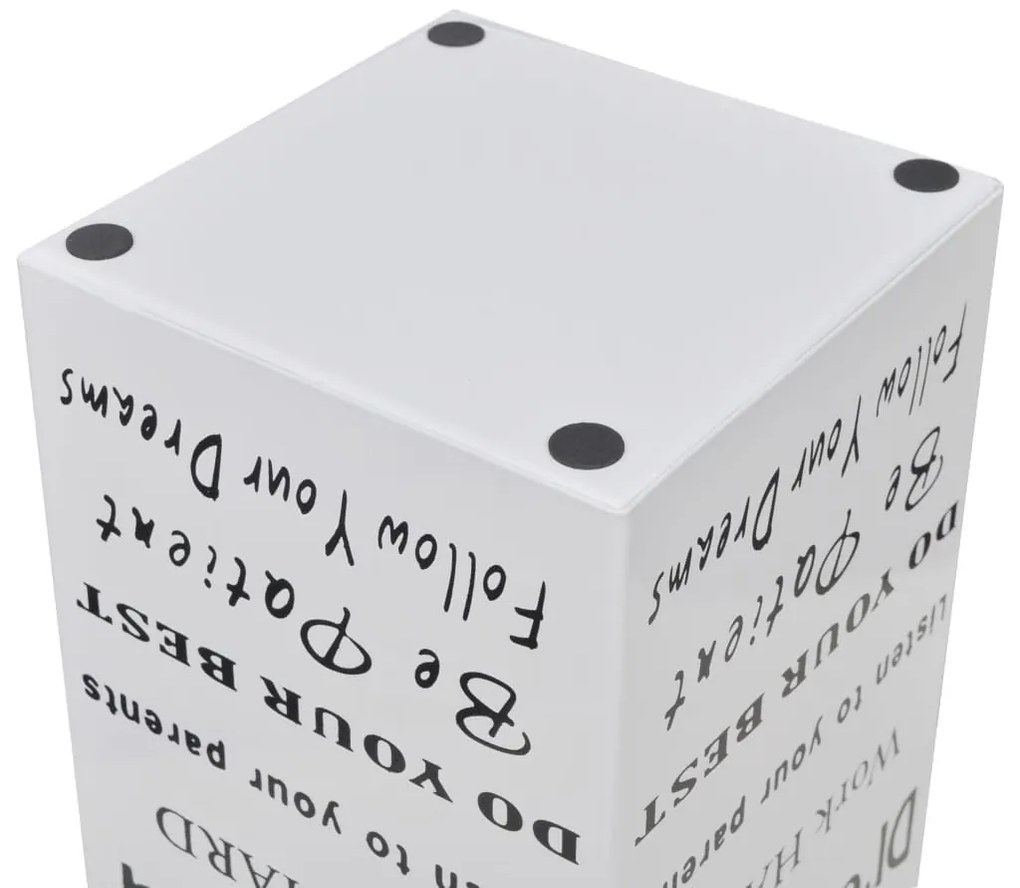 Szögletes esőermyő / sétabot tartó 48,5 cm fehér