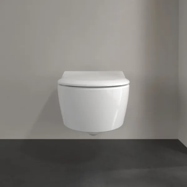 Villeroy & Boch 5656RS01 - AVENTO falra szerelhető WC SoftClose ülőkével, kerámia/fehér