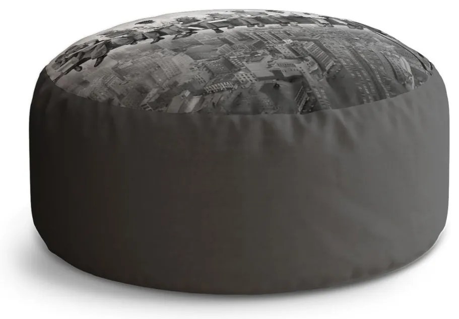 Circle zsámoly ácsok az acélgerendán, szürke