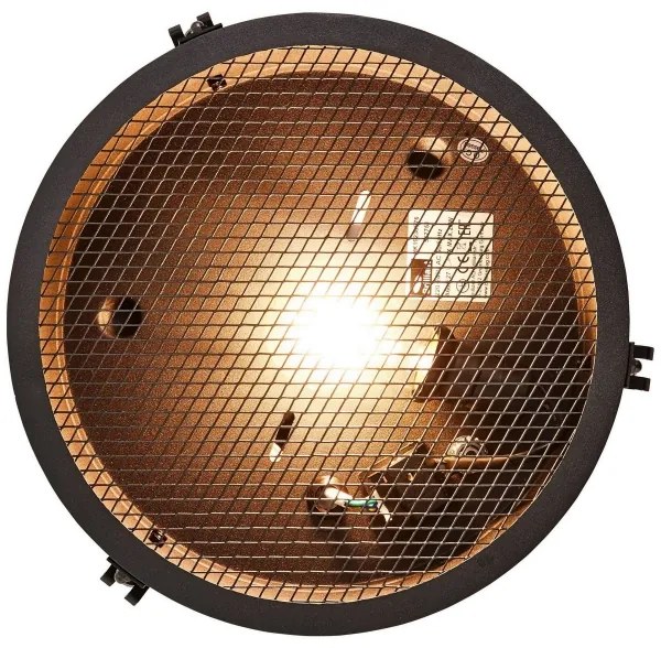Brilliant - Mennyezeti lámpa ZOIS 1xE27/28W/230V átm. 30 cm fekete
