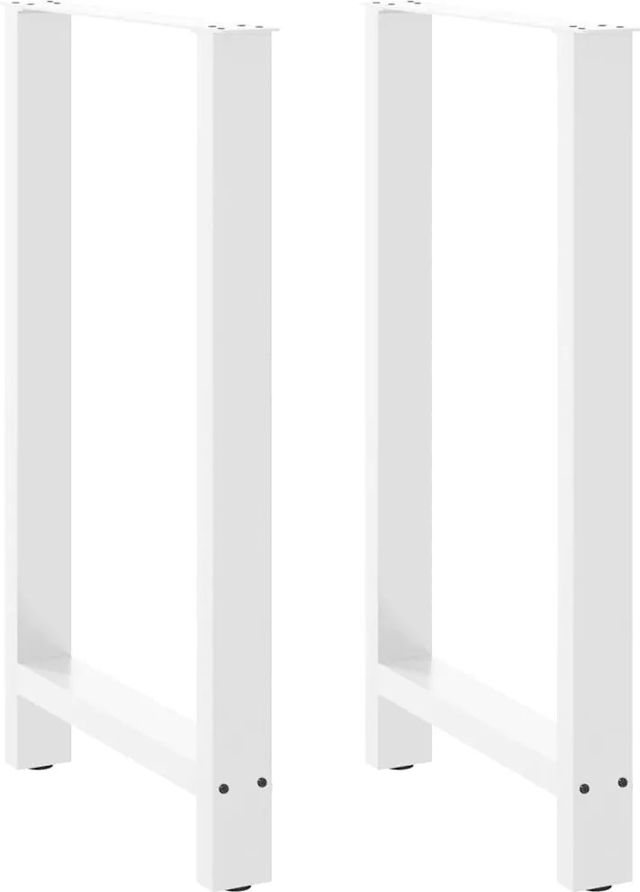 vidaXL 2 db fehér bárasztal láb 60 x (100-101) cm acél