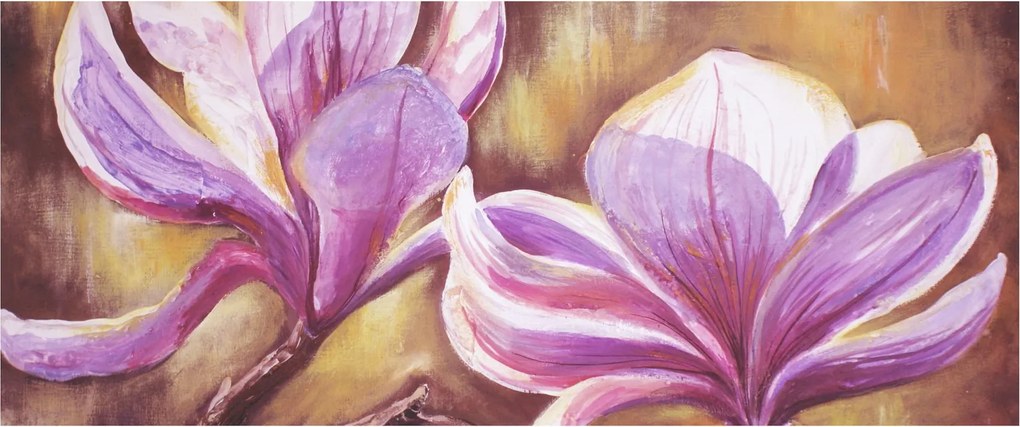 Kép - Magnólia virágok (120x50 cm)