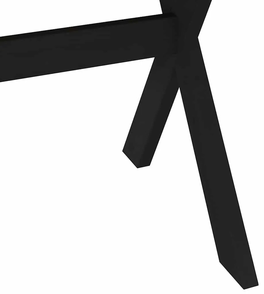 Étkezőasztal NOAIN X alakú lábak 180x90x75 cm tömör fa fenyőfa