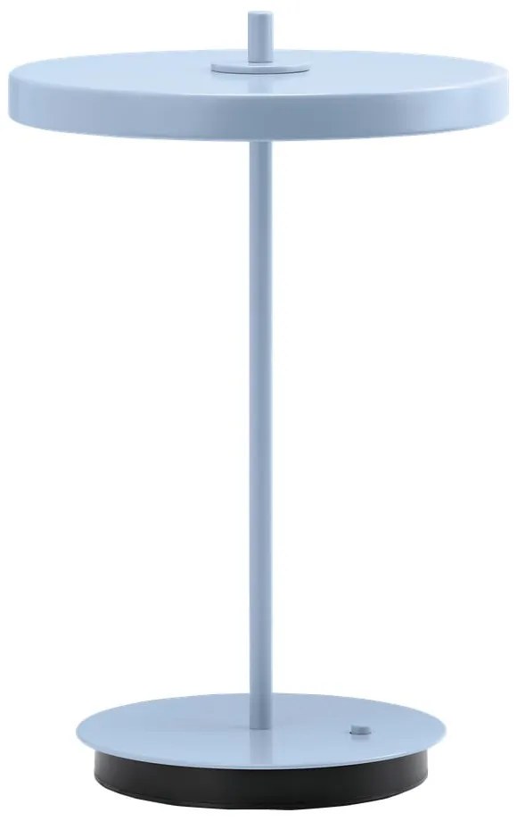Világoskék fém LED asztali lámpa fém búrával (magasság 31 cm) Asteria Move – UMAGE