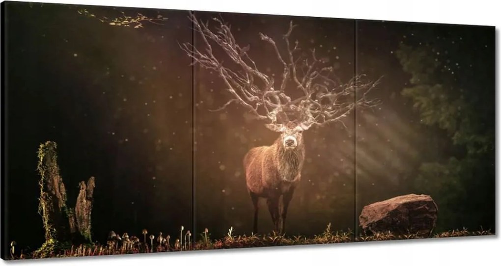 Vászonkép 180x90 Szarvas felszarvazott