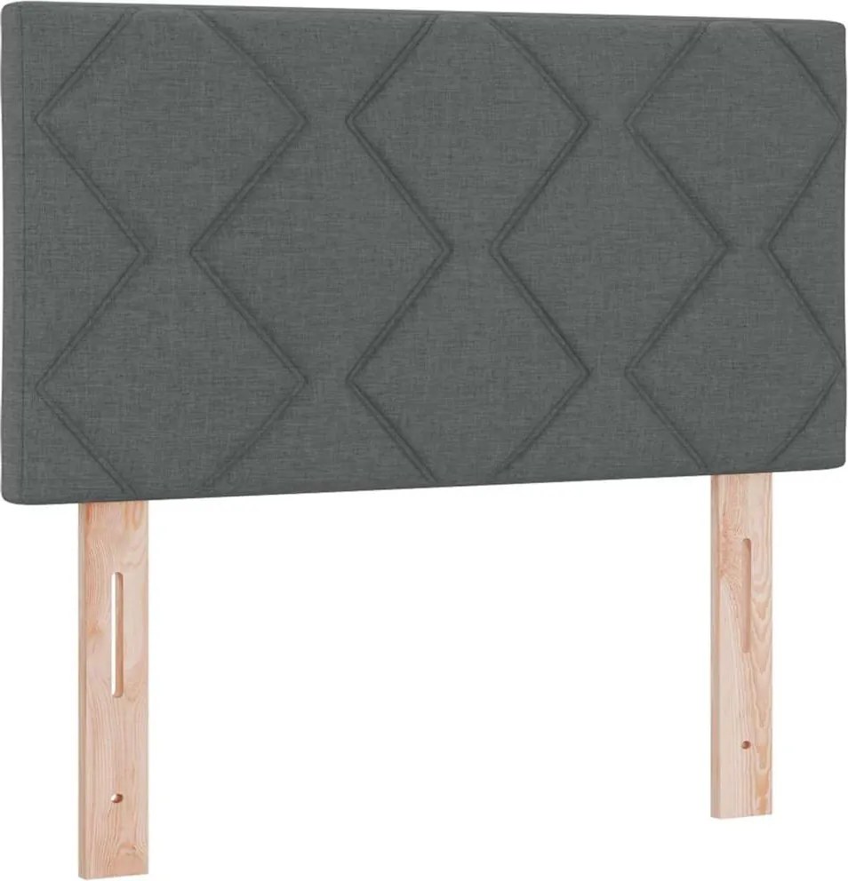 vidaXL Fejtámla Sötétszürke 80 cm szövet