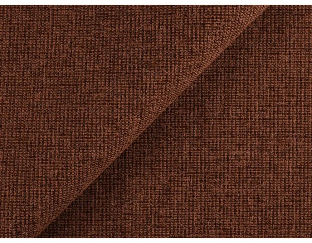 Terrakotta színű kinyitható sarokkanapé (bal oldali-heverő résszel) Hale – Makamii