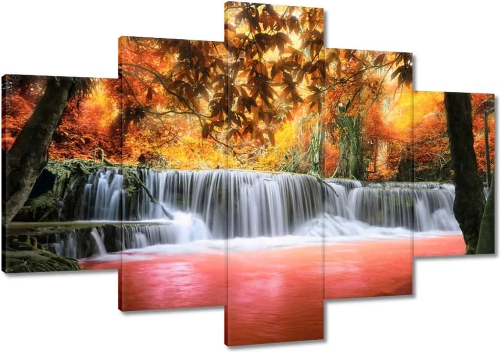 Festmények 120x80 Őszi vízesés