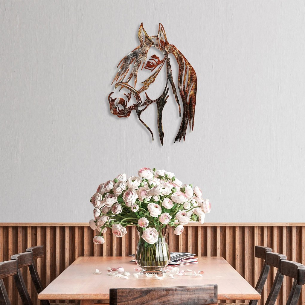 Fém fali dekoráció, Horse - 3
