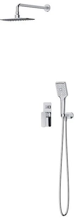 Cersanit S952-029 LARGA zuhanyszett falba építhető, fényes króm