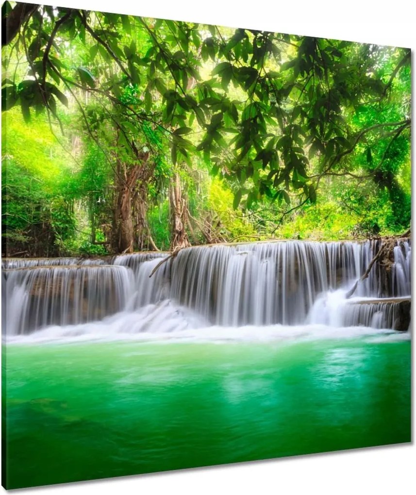 Vászonkép 80x80 Tájkép vízesés