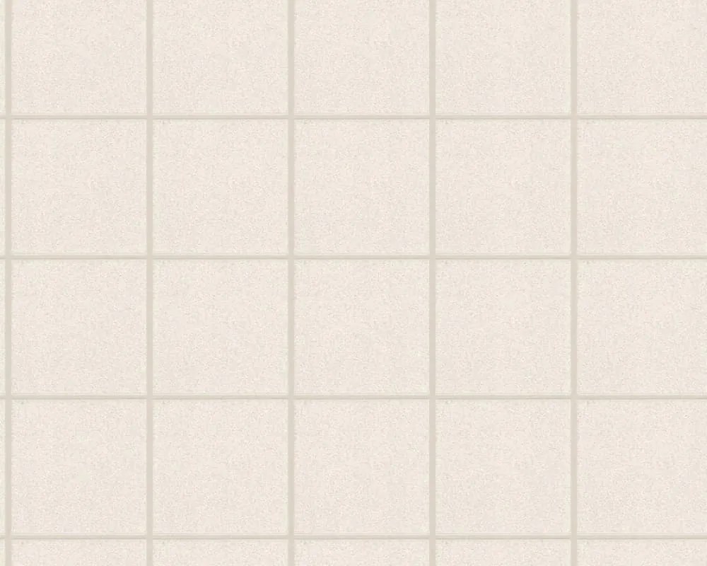 Vinyl fali tapéta fürdőszoba csempe krém árnyalatú mosható