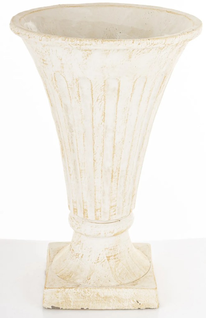 Evora design Váza cement bézs 32x21x21 cm