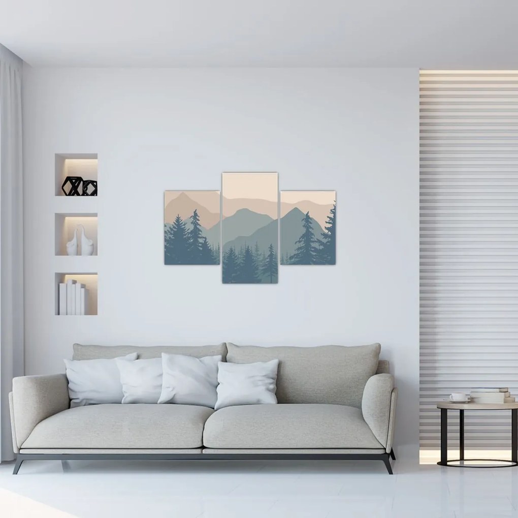 Kép - Türkiz hegység N⁰2 (90x60 cm)