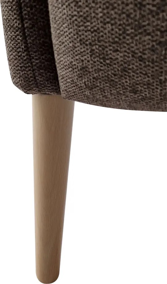 Fotel, barna/bükk, ALIEN