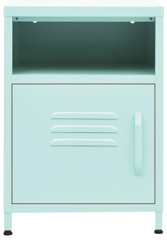 2 db menta acél éjjeliszekrény 35 x 35 x 51 cm