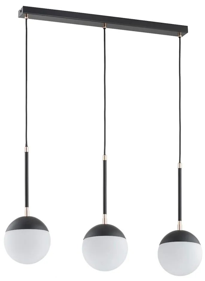 Csillár zsinóron VOLDA 3xE14/40W/230V fekete