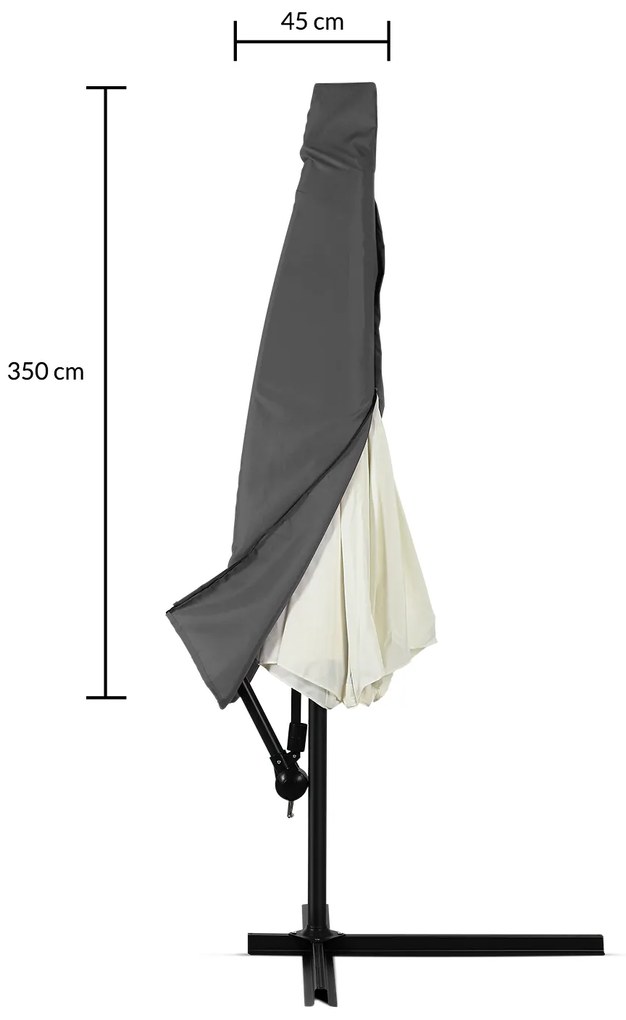 Kingsleeve® Napernyő védőhuzat 3,5 m - sötétszürke