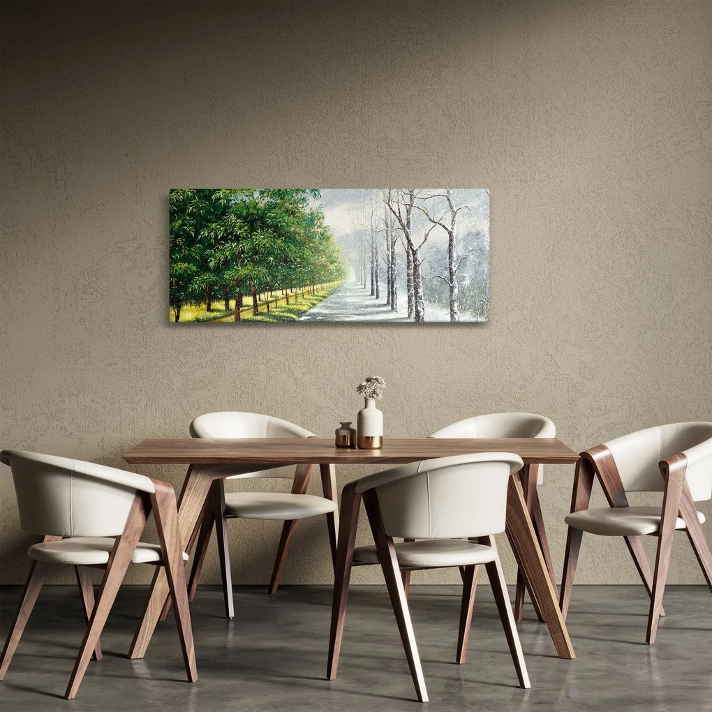 Kép - Tél versus nyár (120x50 cm)