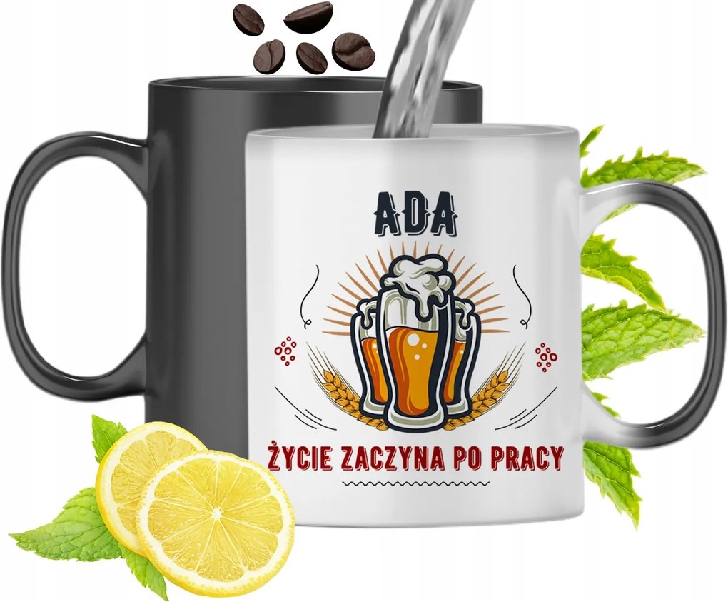 Mágikus Bögre Ady Fekete Színváltós, fényképes nyomattal