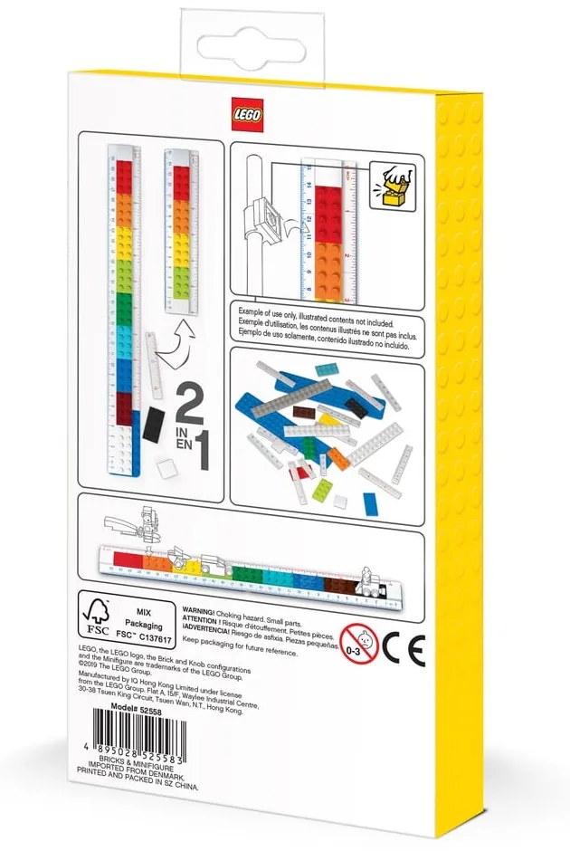 Összecsukható vonalzó figurával, 30 cm - LEGO®