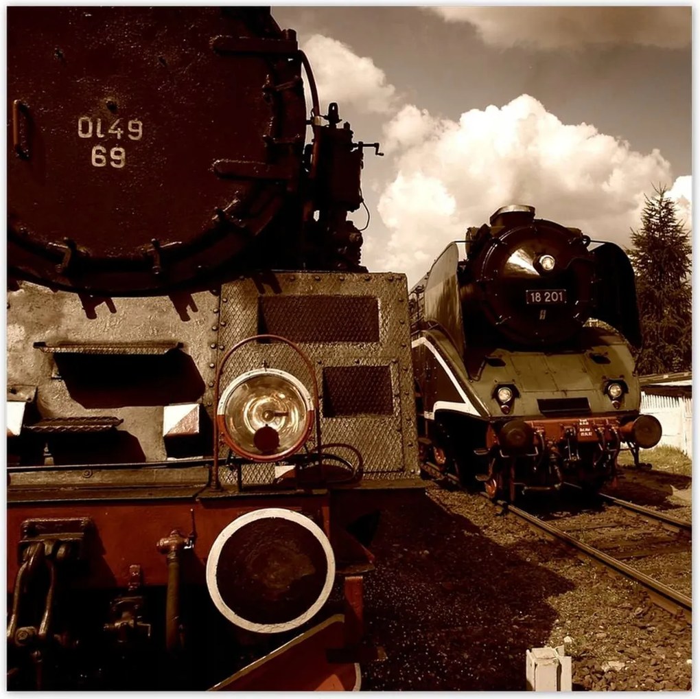 Poszterek 30x30 Gőzmozdonyok Ol49-69 és 18-201