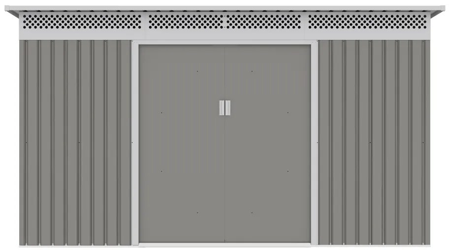 Kerti ház G21 GRAH 1132 - 340 x 333 cm, metálszürke