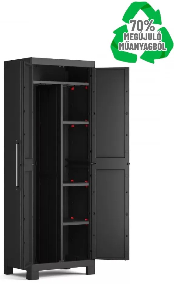 Keter Kétajtós Detroit osztott műanyag szekrény