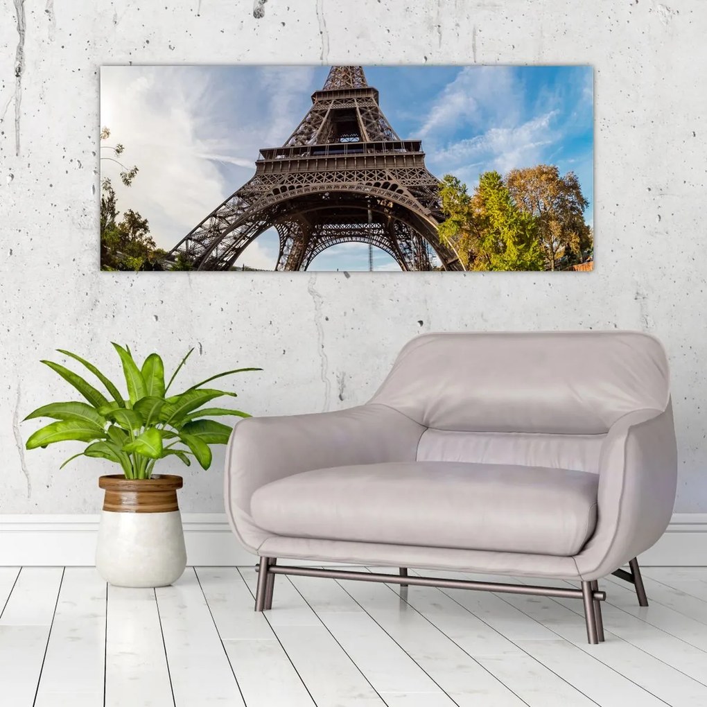 Kép - Eiffel-torony színes (120x50 cm)