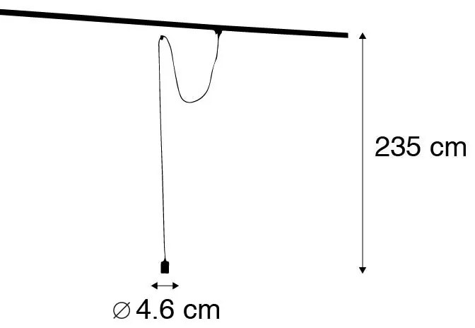 Függőlámpa sínre függesztve arany - Cavalux