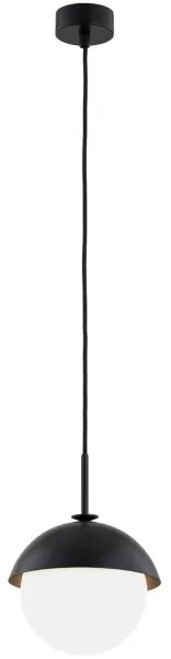 Argon 8295 - Csillár zsinóron CAPPELLO 1xE27/15W/230V fekete