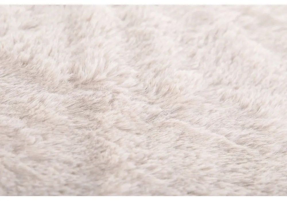 Fehéres bézs műszőrme takaró 150x200 cm Ruby – Tiseco Home Studio