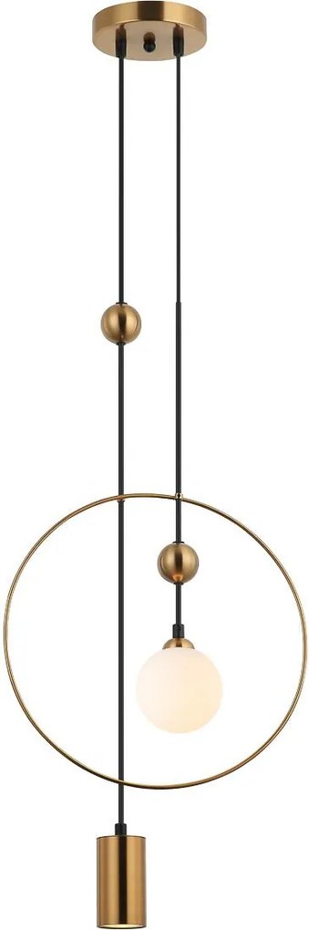Italux modern függeszték trosti sárgaréz opál itxpnd-428892-bro