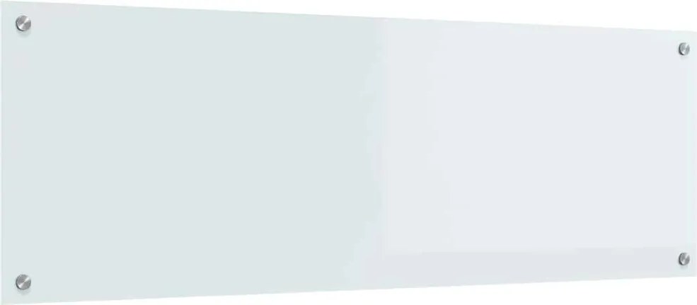 vidaXL Konyhai splashback Fehér 120 x 40 cm edzett üveg