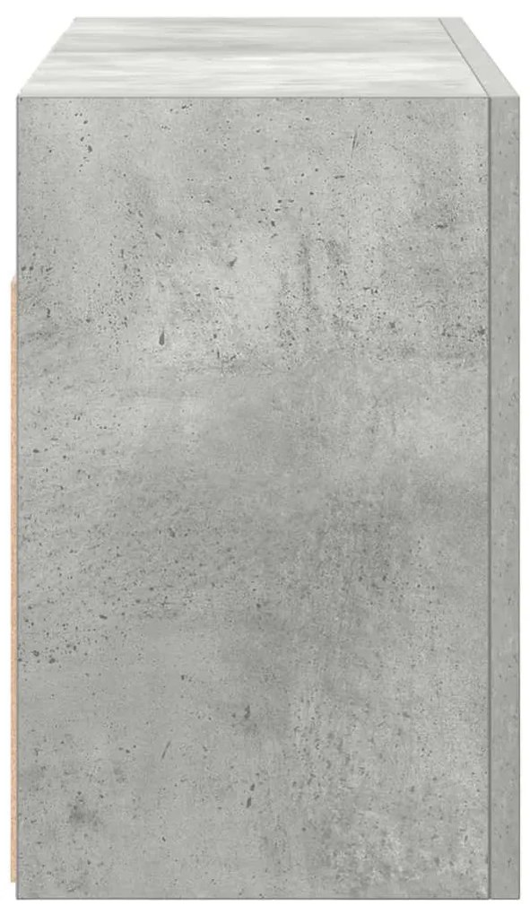 betonszürke szerelt fa fali fürdőszobaszekrény 60 x 25 x 40 cm