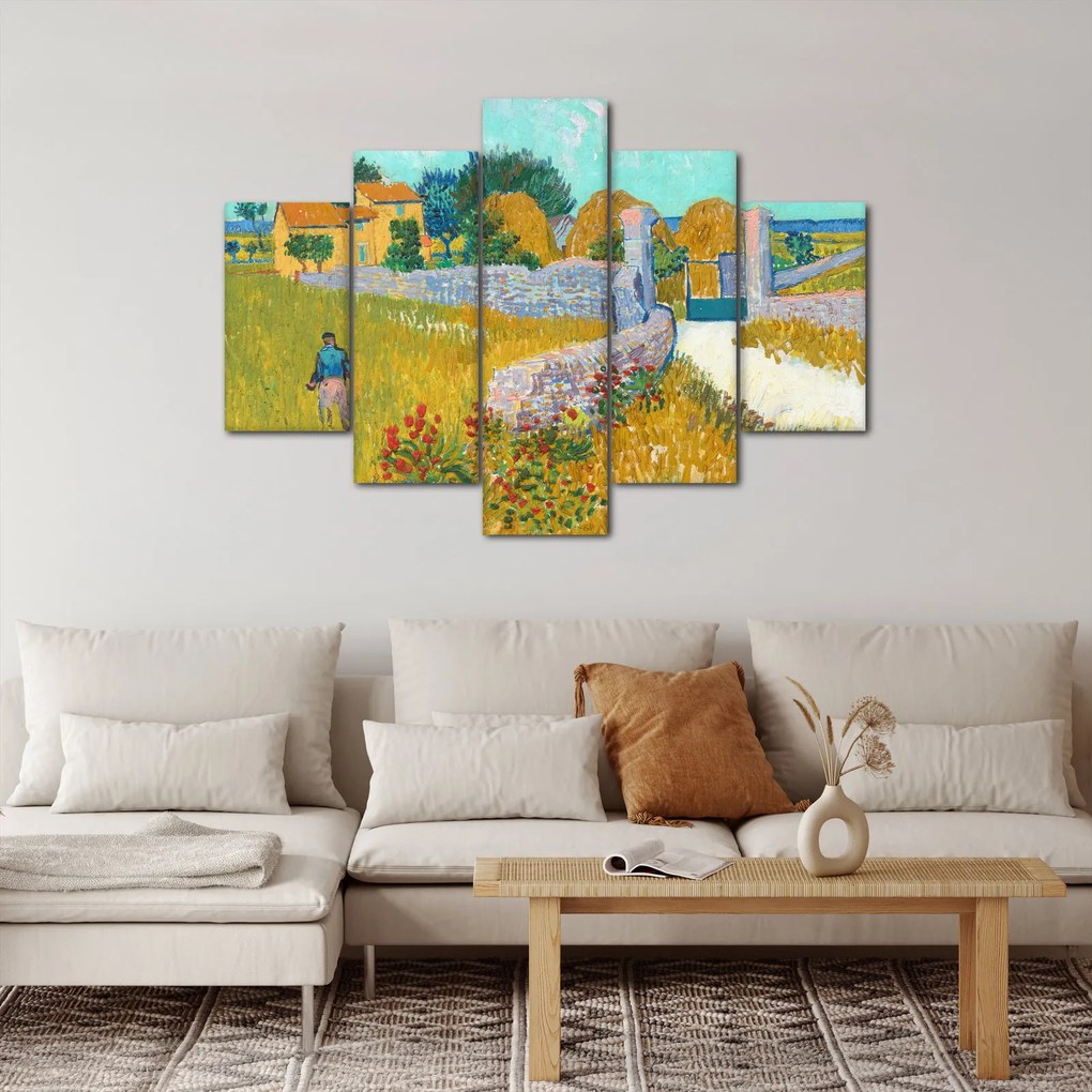 Kép - Vincent van Gogh, Farmhouse in Provence, reprodukciók (150x105 cm)
