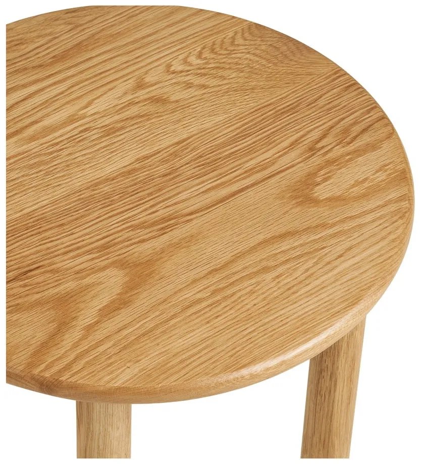 Tölgyfa kerek tárolóasztal ø 40 cm Jena – House Nordic