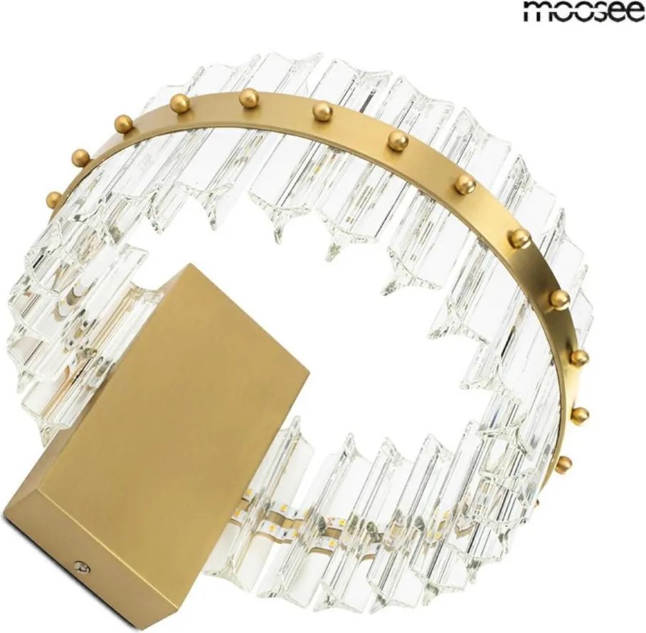 KING HOME MSE01040015 SATURNUS Kristály Fali Lámpa Arany LED IP20