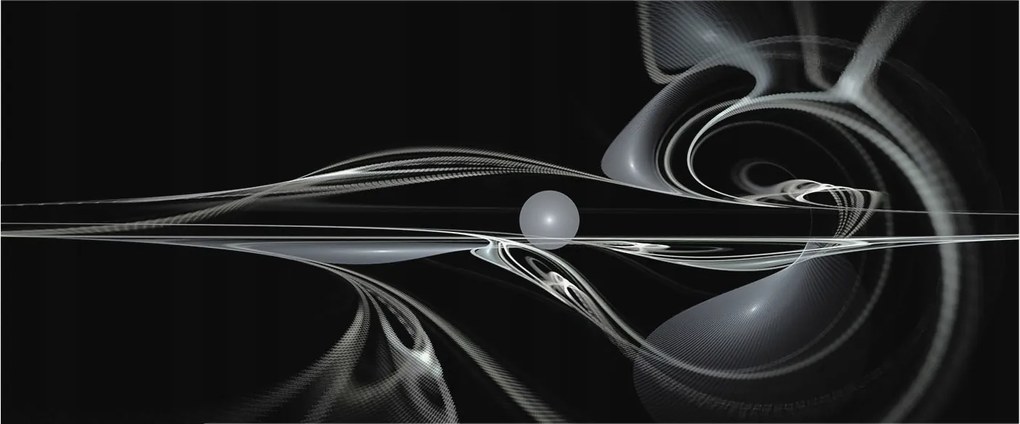 Dekoratív Fotótapéta Hálószobába Folyékony vonalak 250x104 Ragasztó