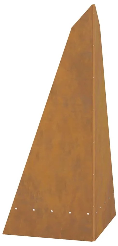 Tűzrakó Barna 58 x 40 x 100 cm időjárásálló acél