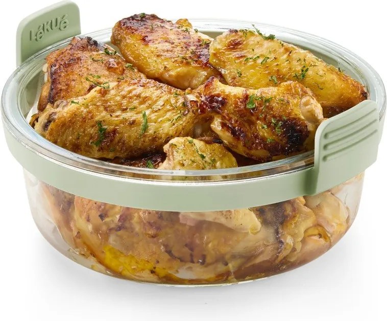 Üveg sütőforma forrólevegős fritőzhöz 20,5x19,5 cm – Lékué