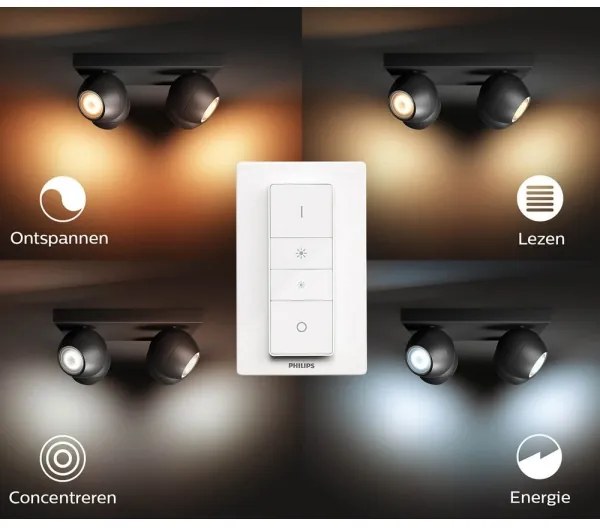 Philips 50474/30/P6 - Hue BUCKRAM 4xGU10/5W/230V LED dimm. spotlámpa