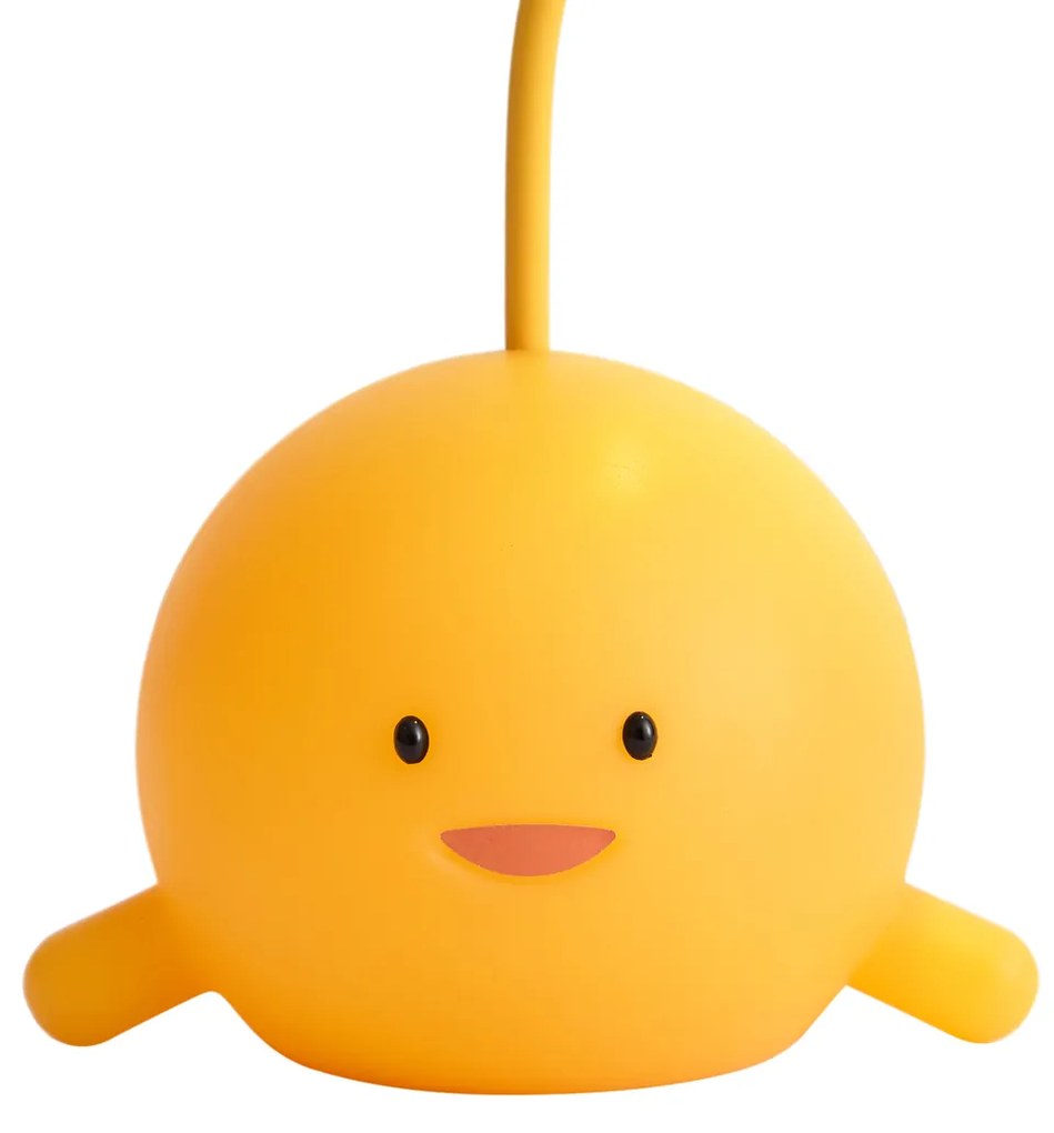 Modern sárga asztali lámpa LED-del, újratölthető - Bulby