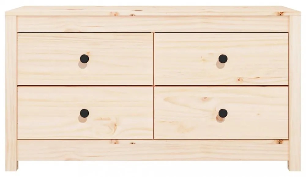 tömör fenyőfa kisszekrény 100x40x54 cm