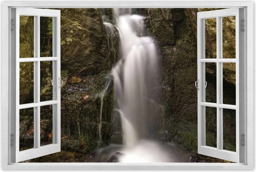Poszterek 60x40 Vízesés Erdei zuhatag